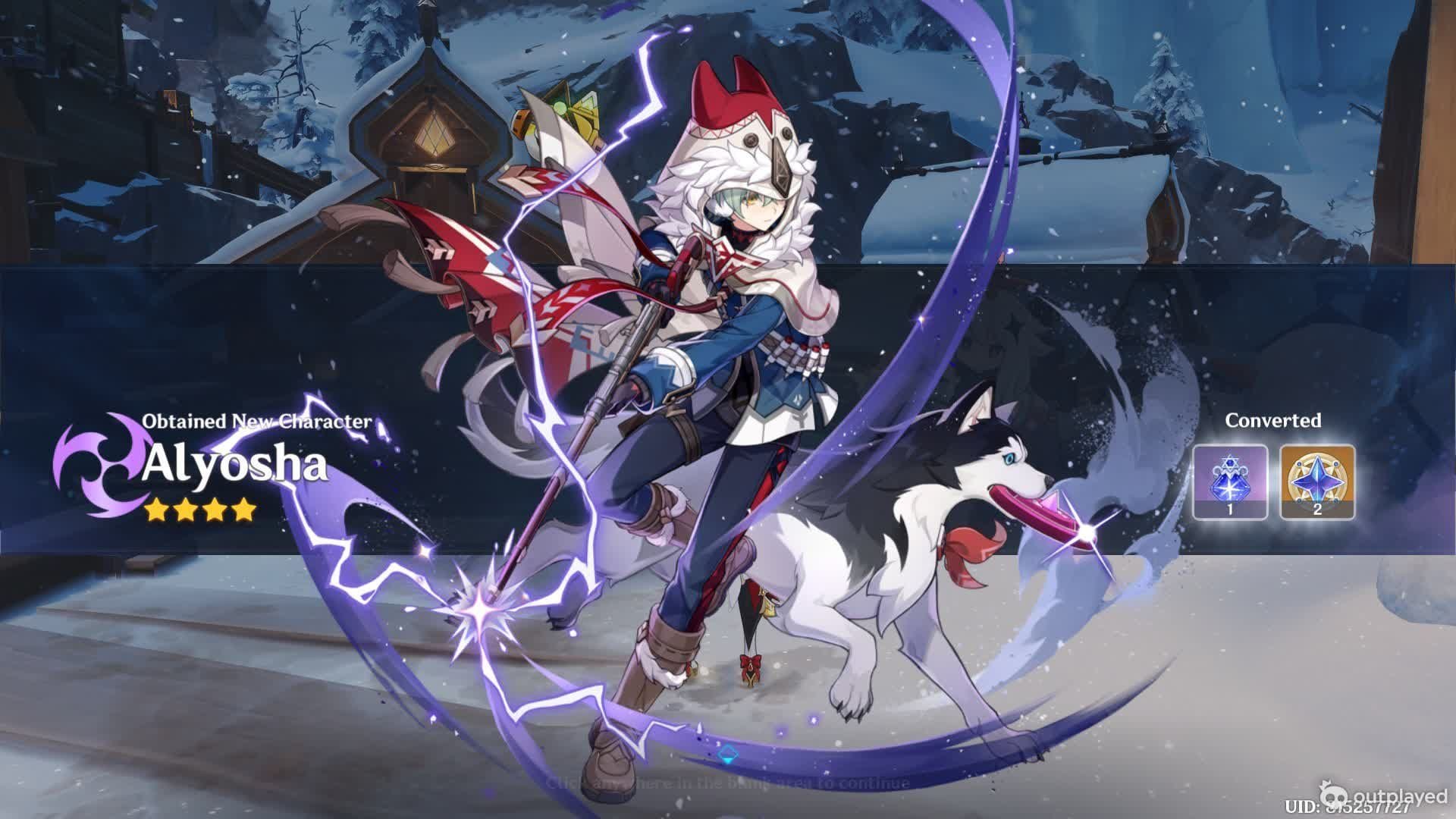 Free copy of Alyosha in Genshin Impact (Image via HoYoverse)