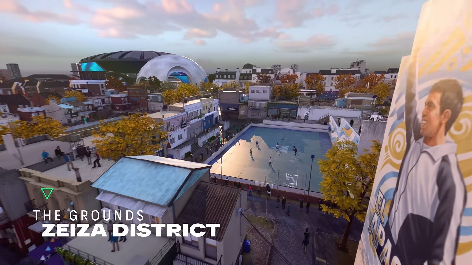 Zeiza district in FC 27 The Grounds (Image via EA Sports)