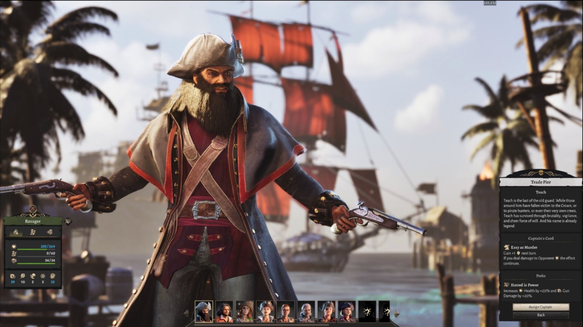 How to build a ship and manage crew in Corsair Cove
