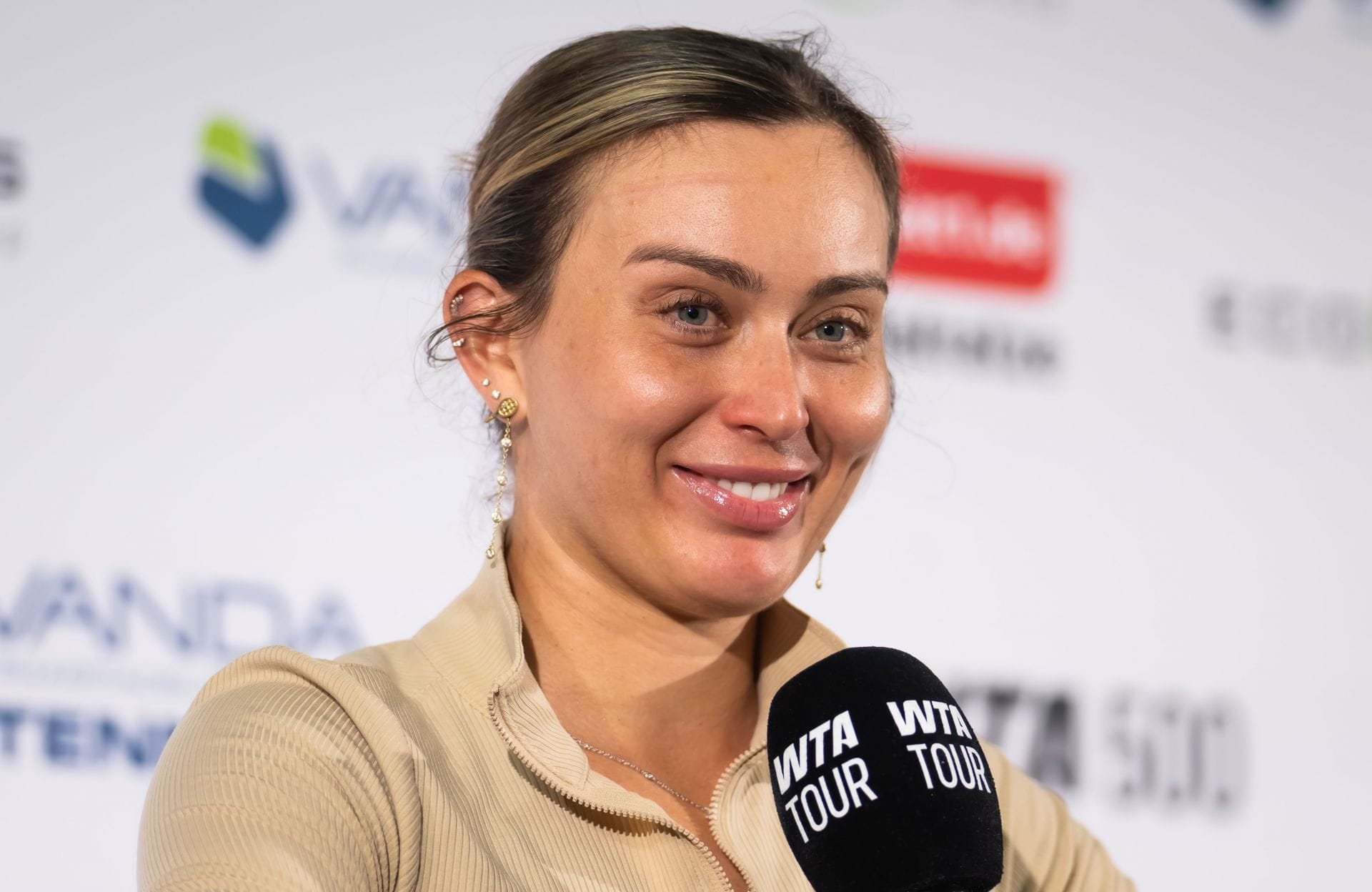 Paula Badosa of Spain at the 2026 Berlin Tennis Open in Berlin, Germany. (Photo by Getty Images)