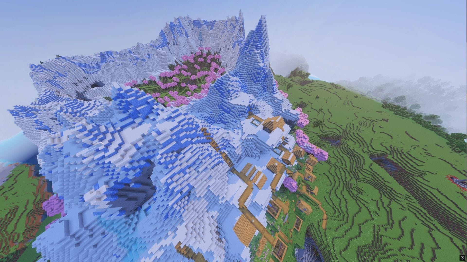 This seed is arguably the best for this biome (Image via Mojang Studios || Sportskeeda)