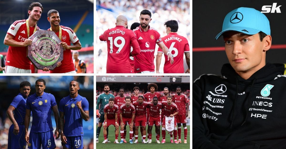 Mercedes F1 driver George Russell predicts where Arsenal, Chelsea, Manchester United, Liverpool and others finish in 2026/27 Premier League