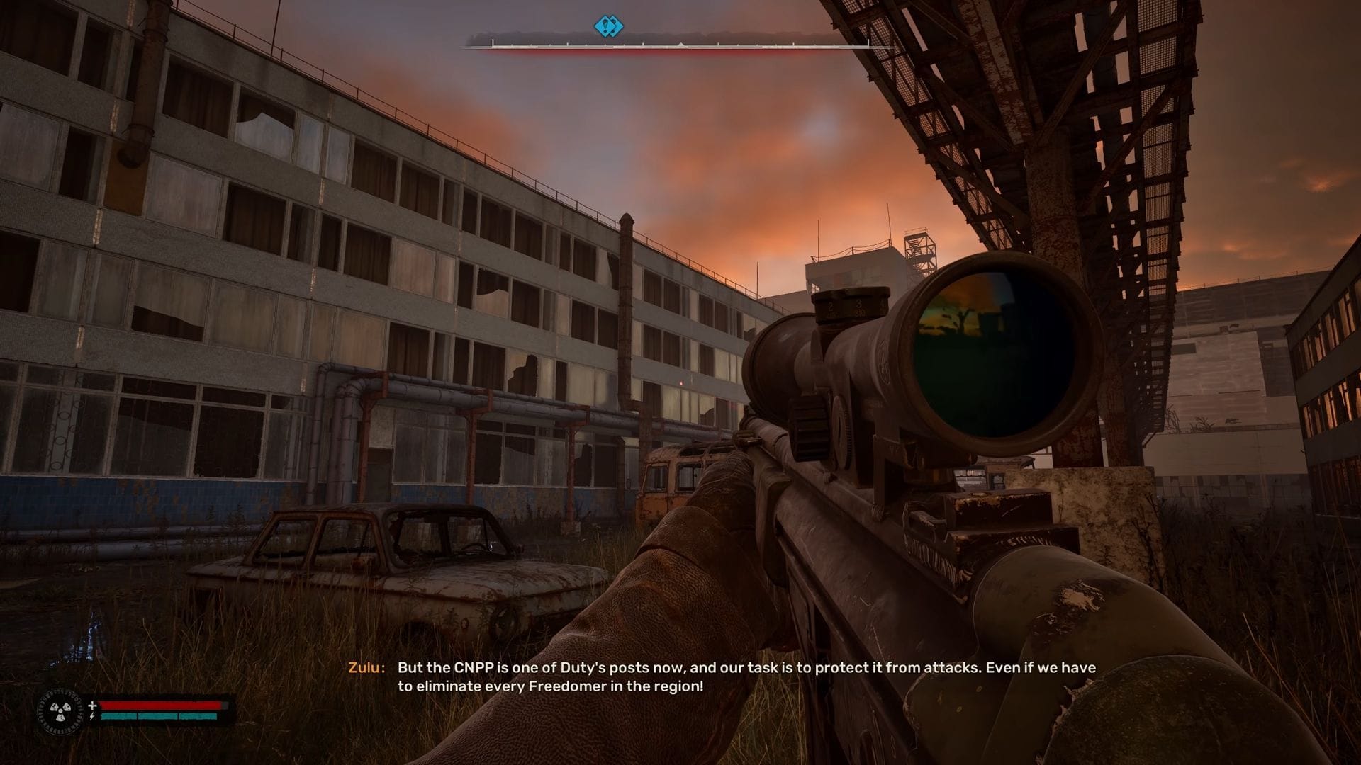 Go toward your outpost to trigger the quest