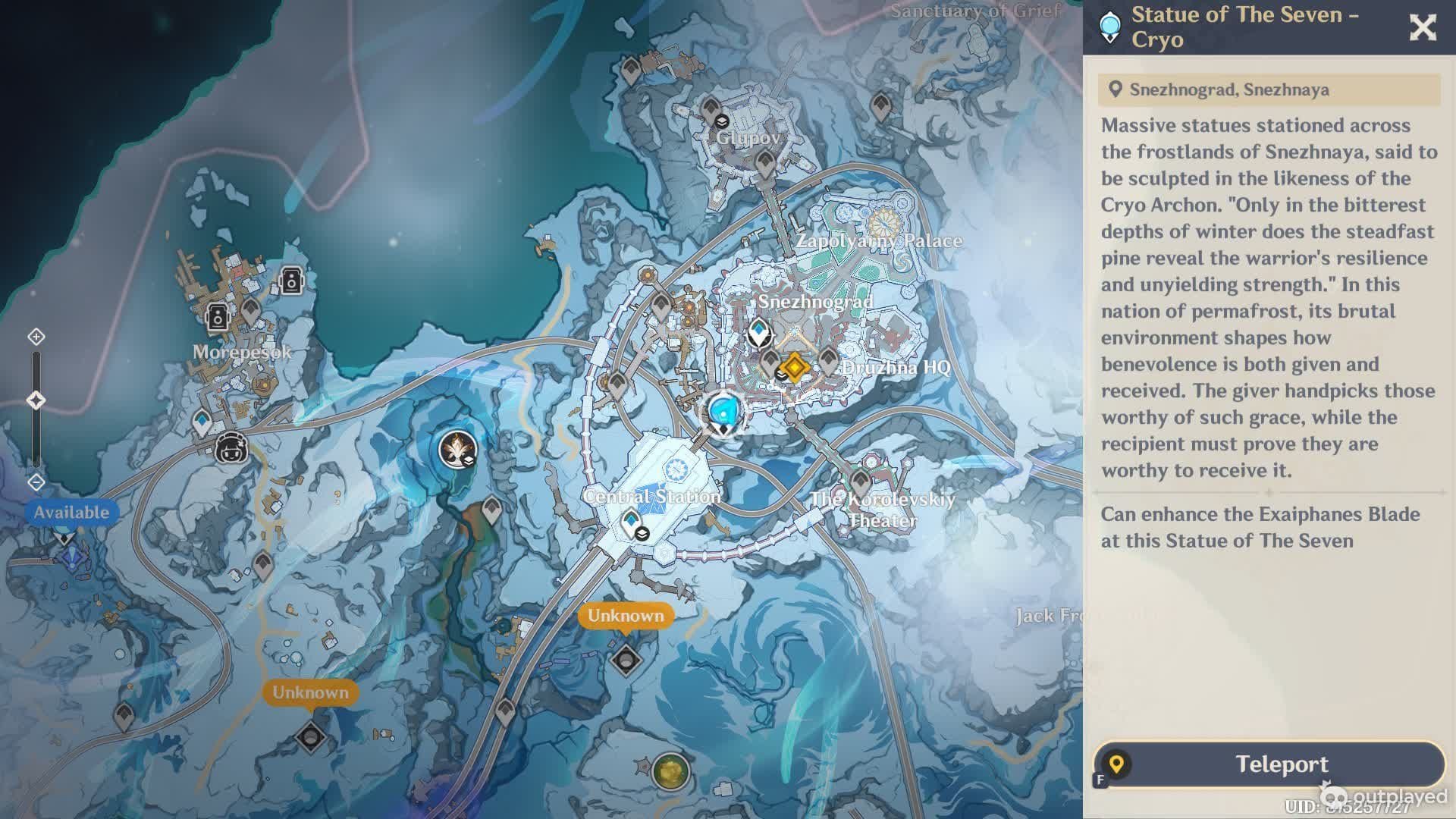 Snezhnograd (Image via HoYoverse)