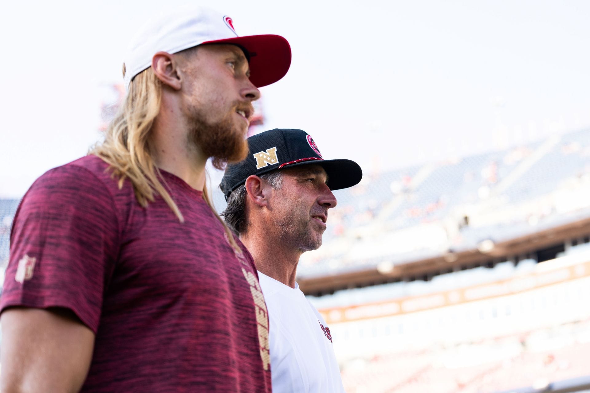 Kyle Shanahan's comments on George Kittle taking a "step back" in rehab process raise speculation from Mike Florio