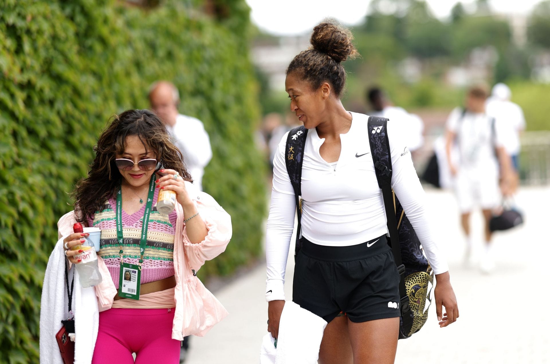 PICTURE: Naomi Osaka's mother Tamaki steals the show with rare appearance in bright red dress at US Open prep week