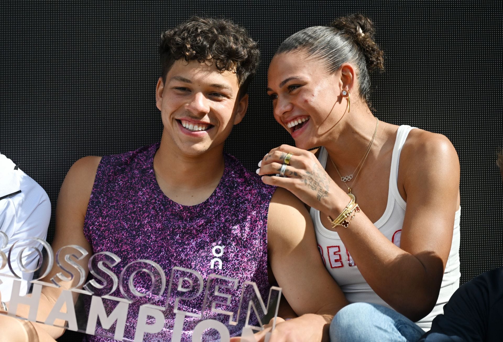 Ben Shelton's girlfriend Trinity Rodman hypes him up with a 1-word reaction after quarterfinal win at Canadian Open