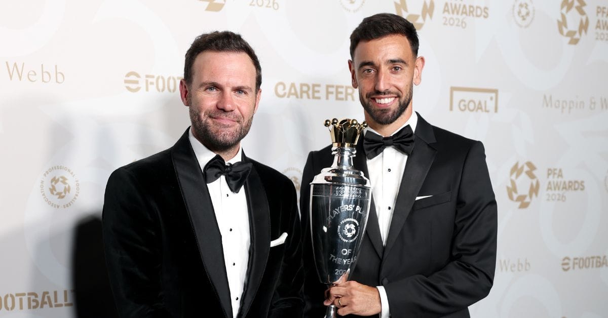 Juan Mata sends heartfelt message to Bruno Fernandes as Manchester United captain wins PFA Men's Player of the Year award