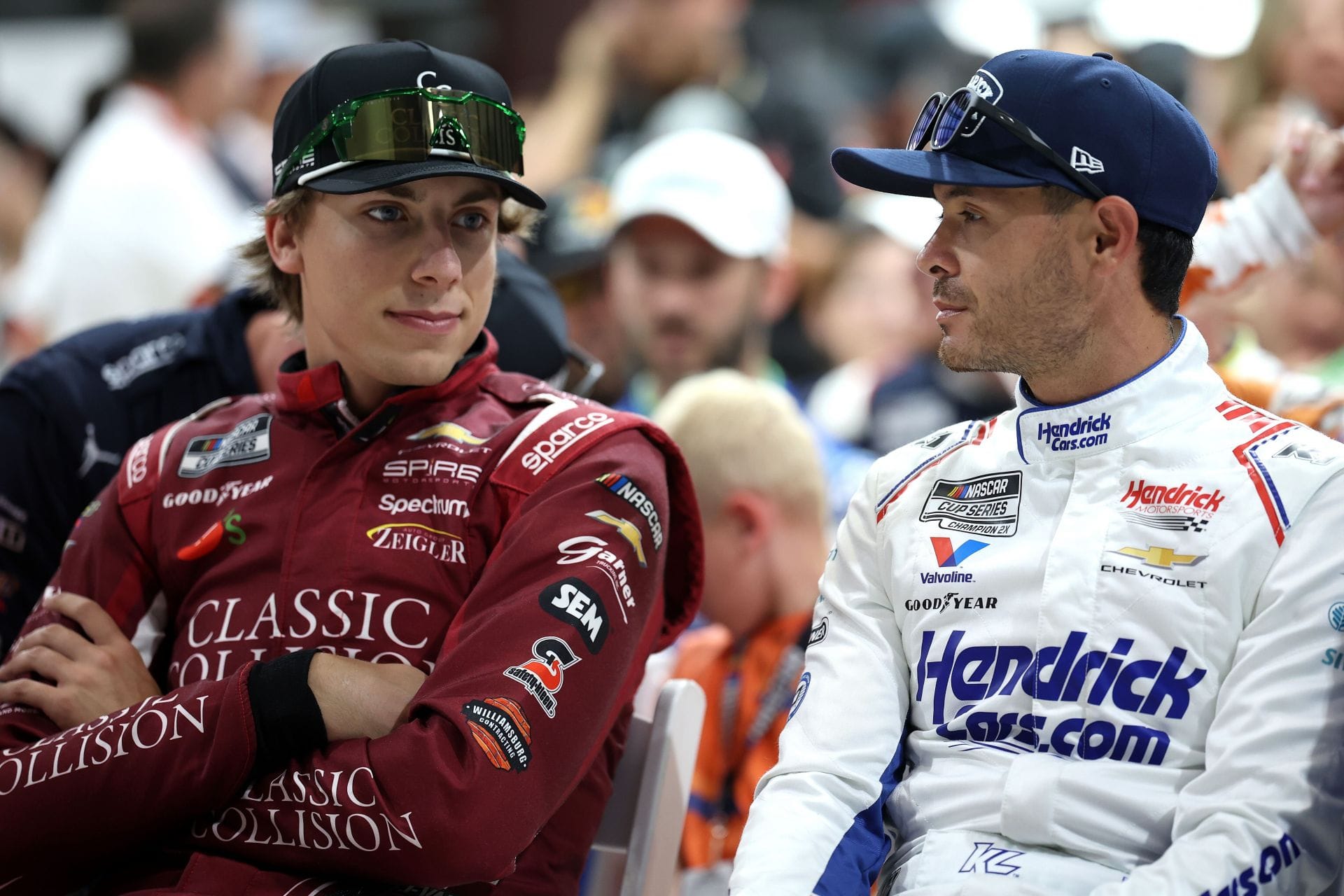Kyle Larson calls out Carson Hocevar’s antics after bizarre pre-race New Hampshire spin: “That was 1000% just to get on TV”