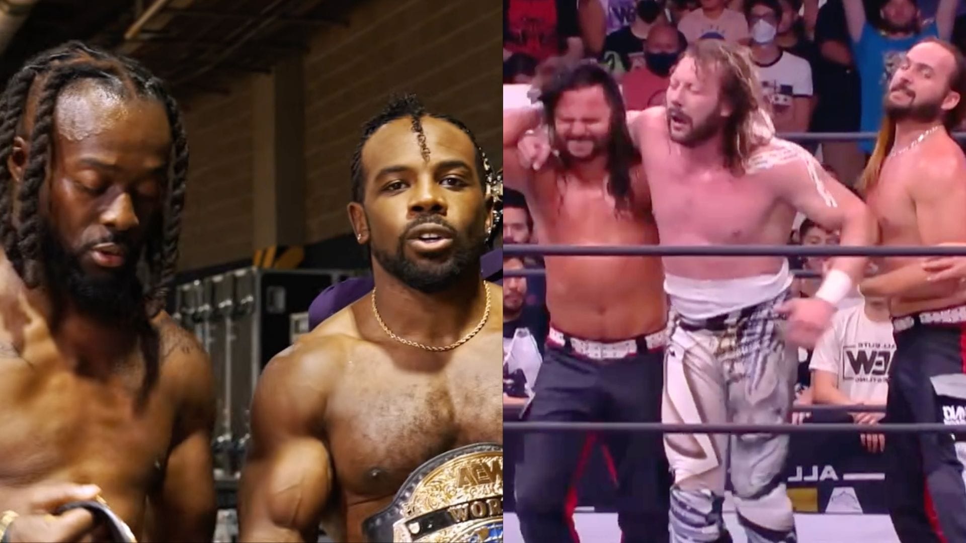 Kofi & Austin Creed immediately fire shots at Kenny Omega & The Elite after AEW debut: "Rain them out"