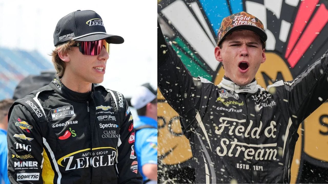 Corey Heim's spotter Eddie D'Hondt responds to Carson Hocevar flipping off his driver