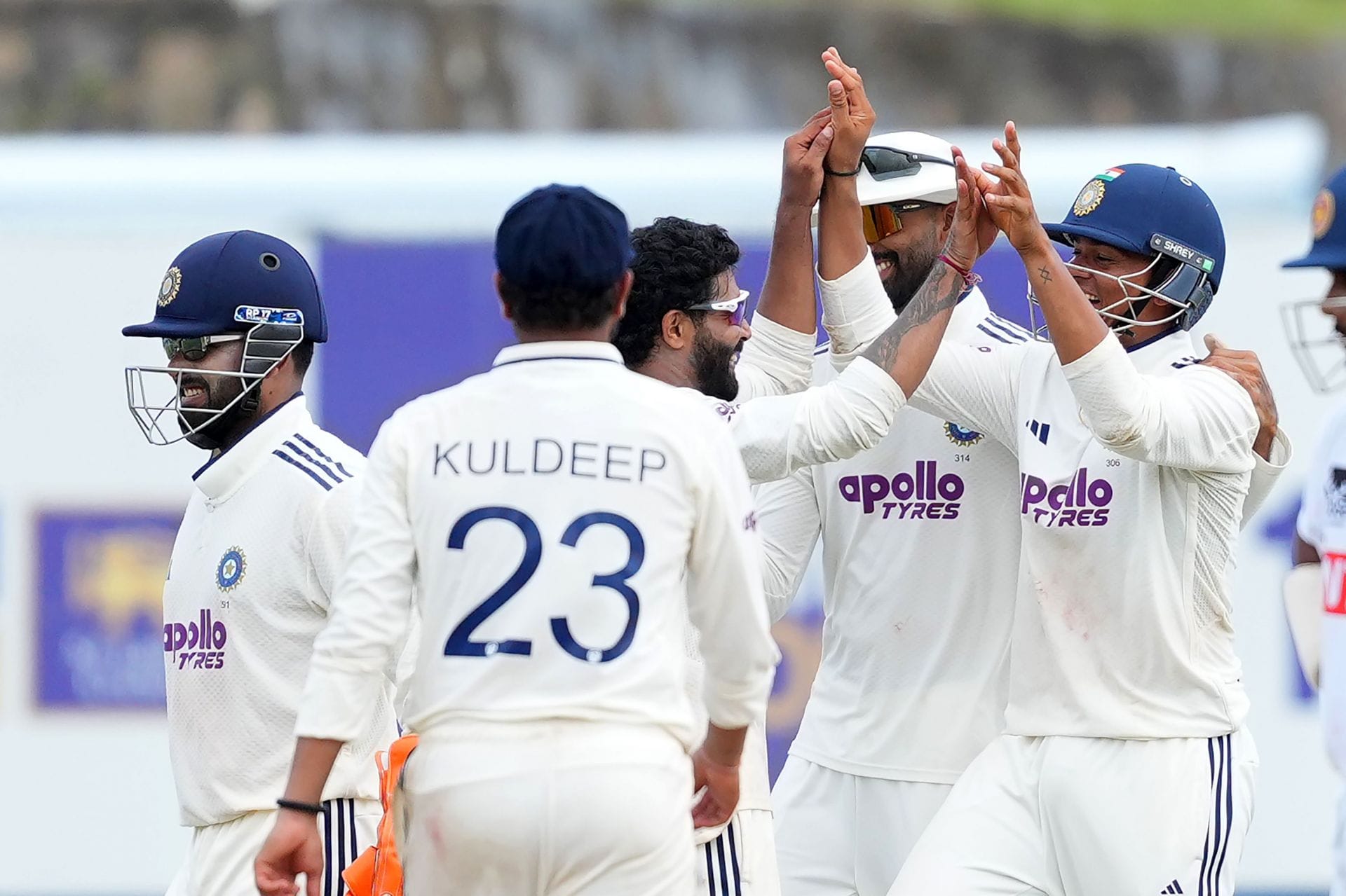Ravindra Jadeja claims 350th wicket after balls hits fielder and Shubman Gill catches in SL vs IND 2026 1st Test [Watch]