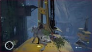 Use the ropeway to reach the building (Image via Sportskeeda Gaming || Fictions)