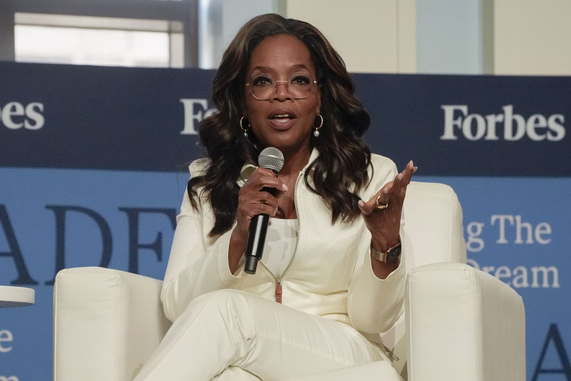 Oprah Winfrey explains how creating and expanding her own podcast "is an extension of what I’ve been doing on the show"