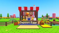 Collect and deposit eggs to earn Cash (Image via Roblox)