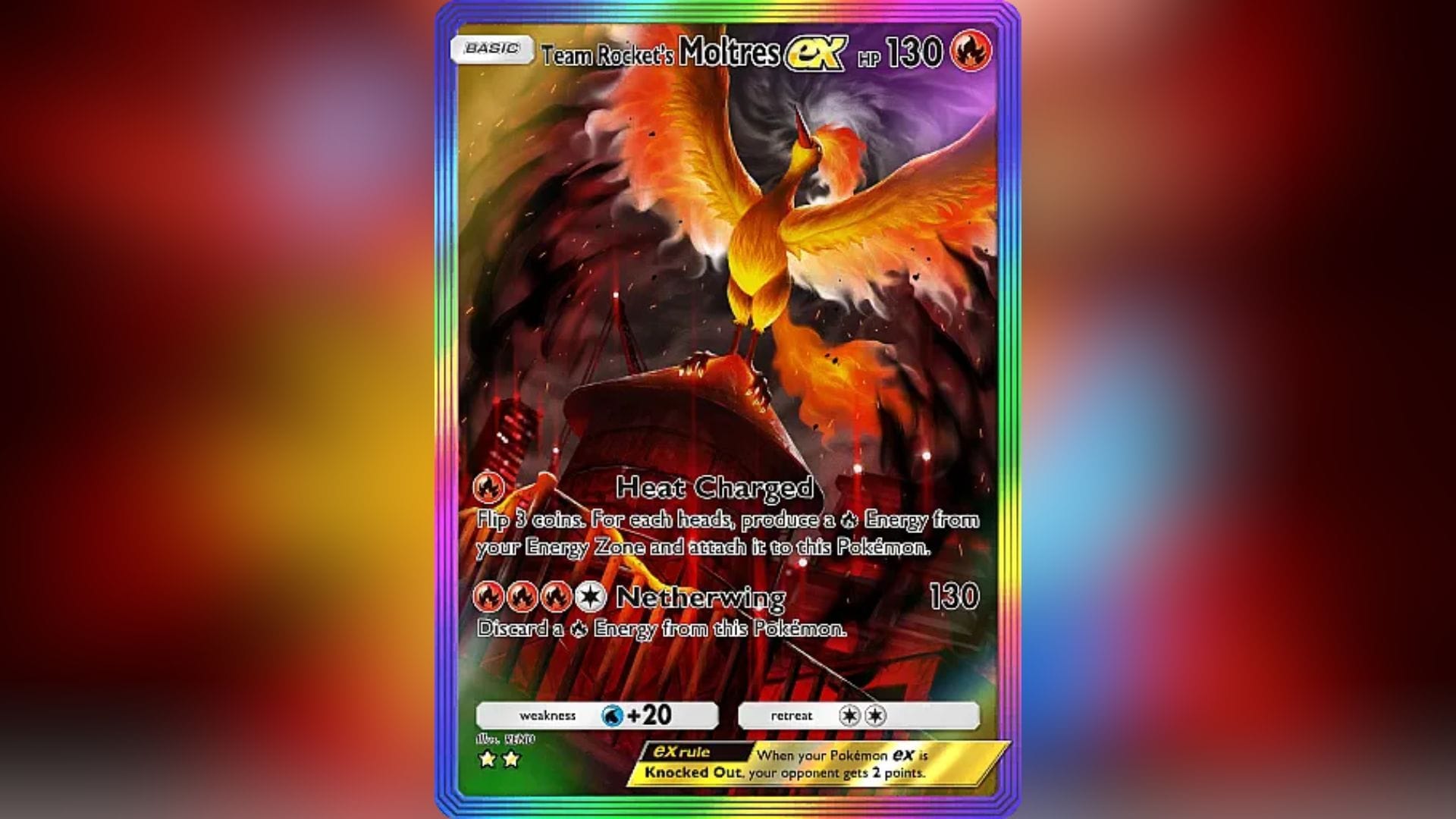Team Rocket's Moltres ex from Pokemon TCG Pocket (Image via The Pokemon Company || Pokemon Zone)