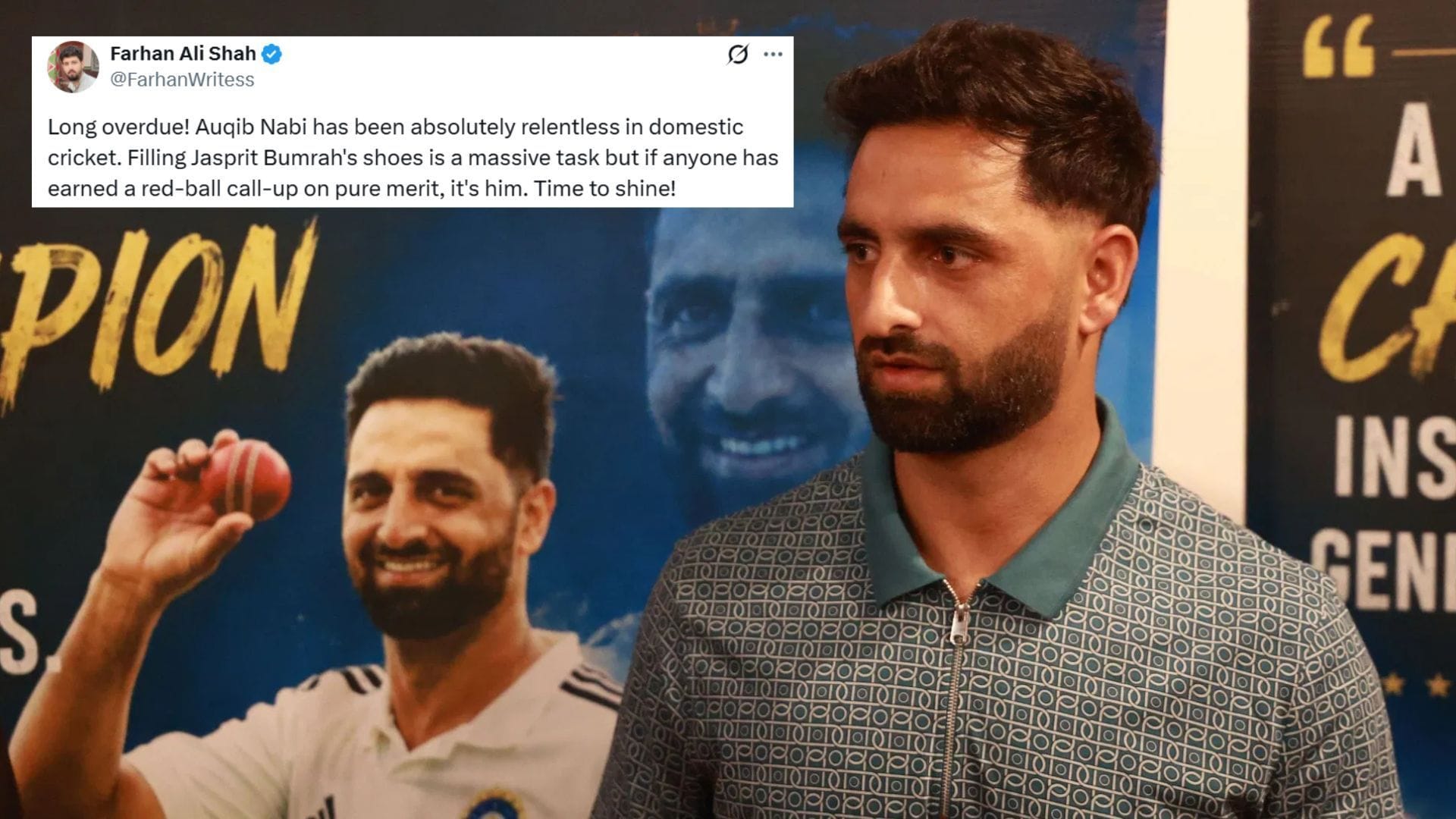 “Justice has been done” - Fans celebrate Auqib Nabi’s maiden India call-up in SL vs IND 2026 Tests