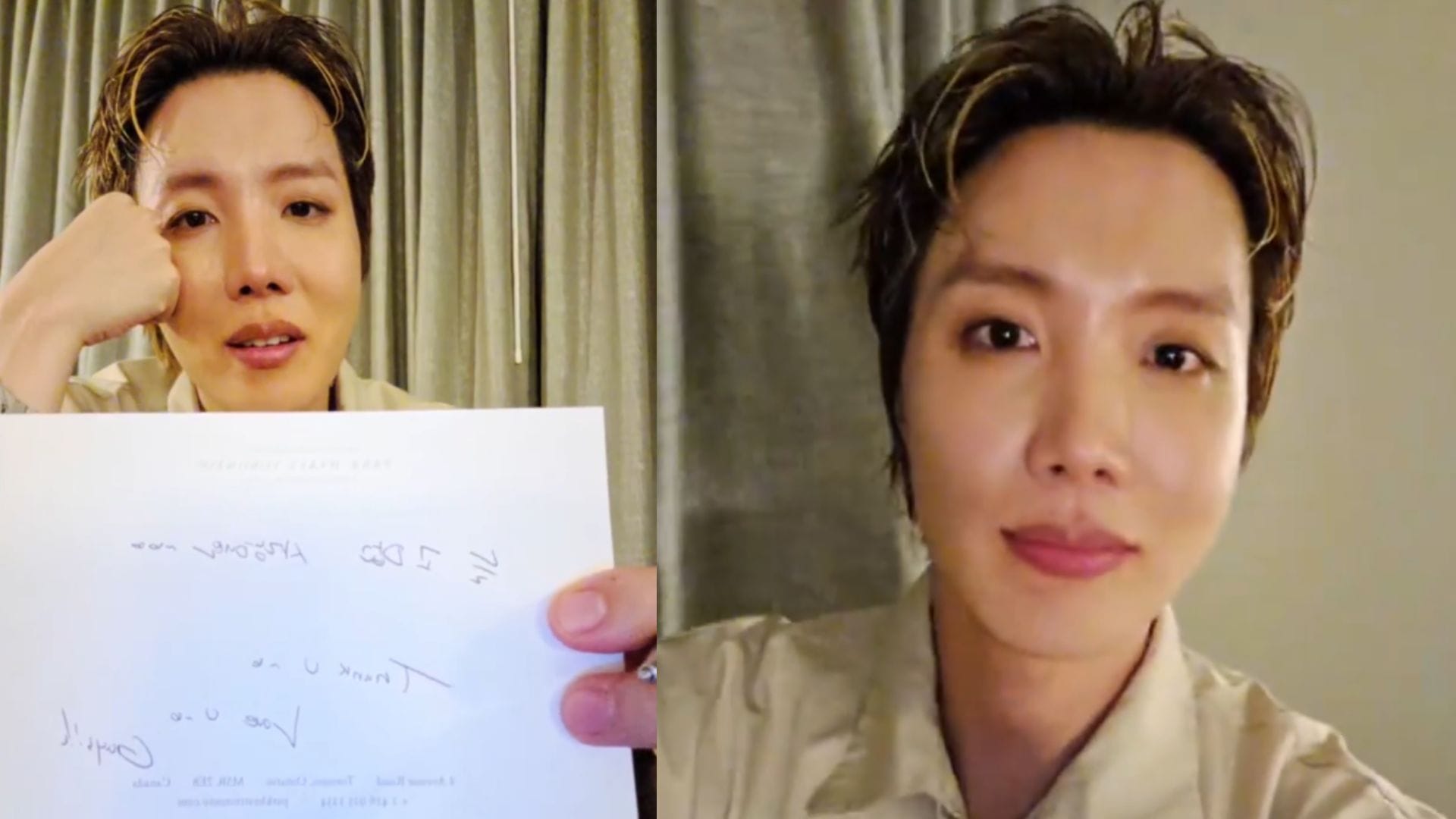 "Alexa play fake love" - Fans divided after BTS' j-hope skips Chris Brown controversy, shows UNICEF bracelet & shares handwritten note on Weverse live