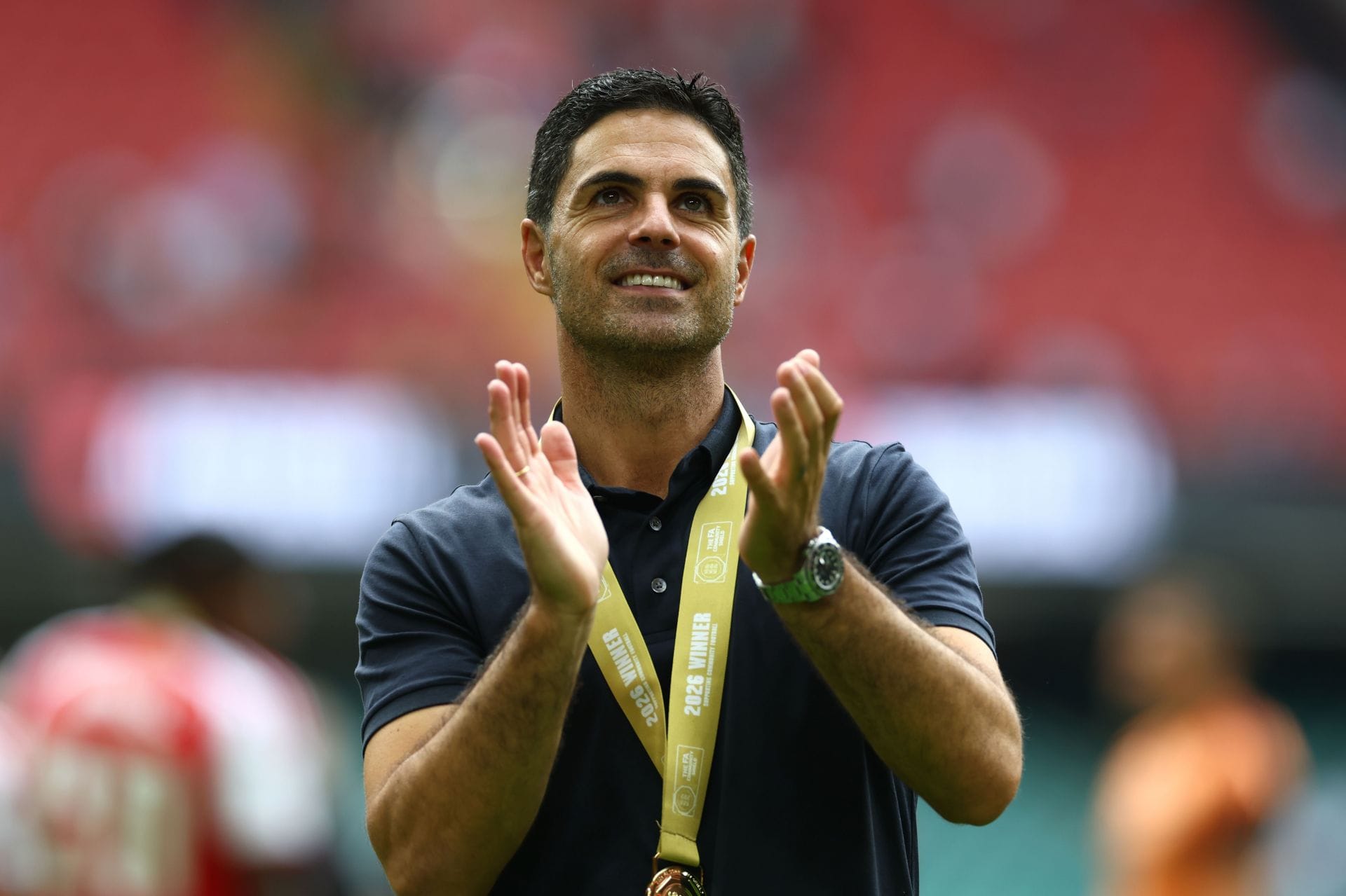 Mikel Arteta responds when asked if Arsenal have best midfield in the world after Community Shield win vs Man City