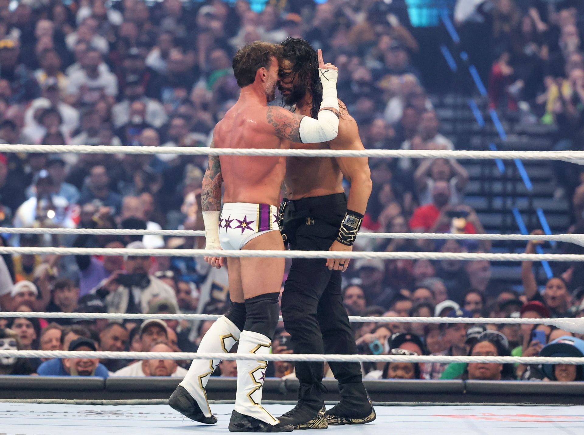 After getting into a backstage altercation with CM Punk, Roman Reigns' cousin is targeted by 36-year-old star for legal issues