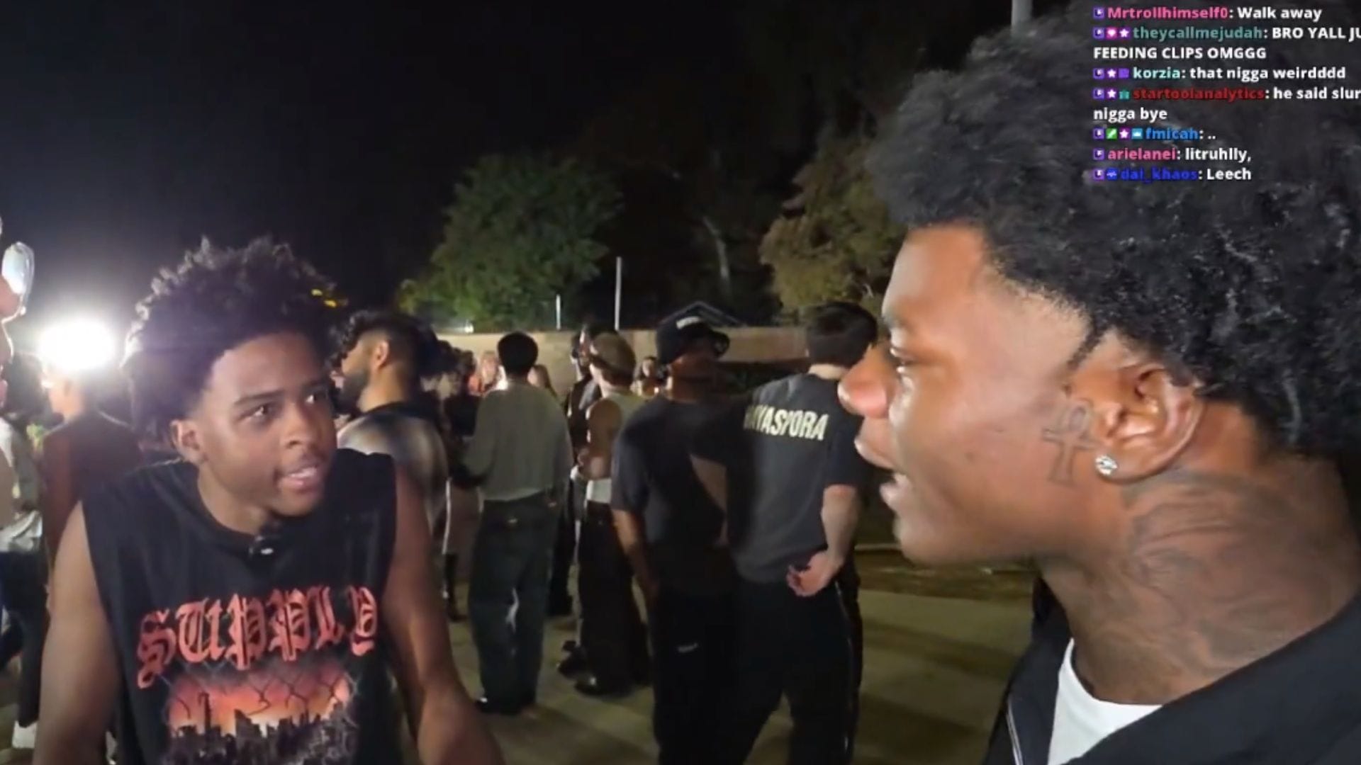 Kick streamer Treyliving confronts Nitro_Camden and calls him "boring," fans react