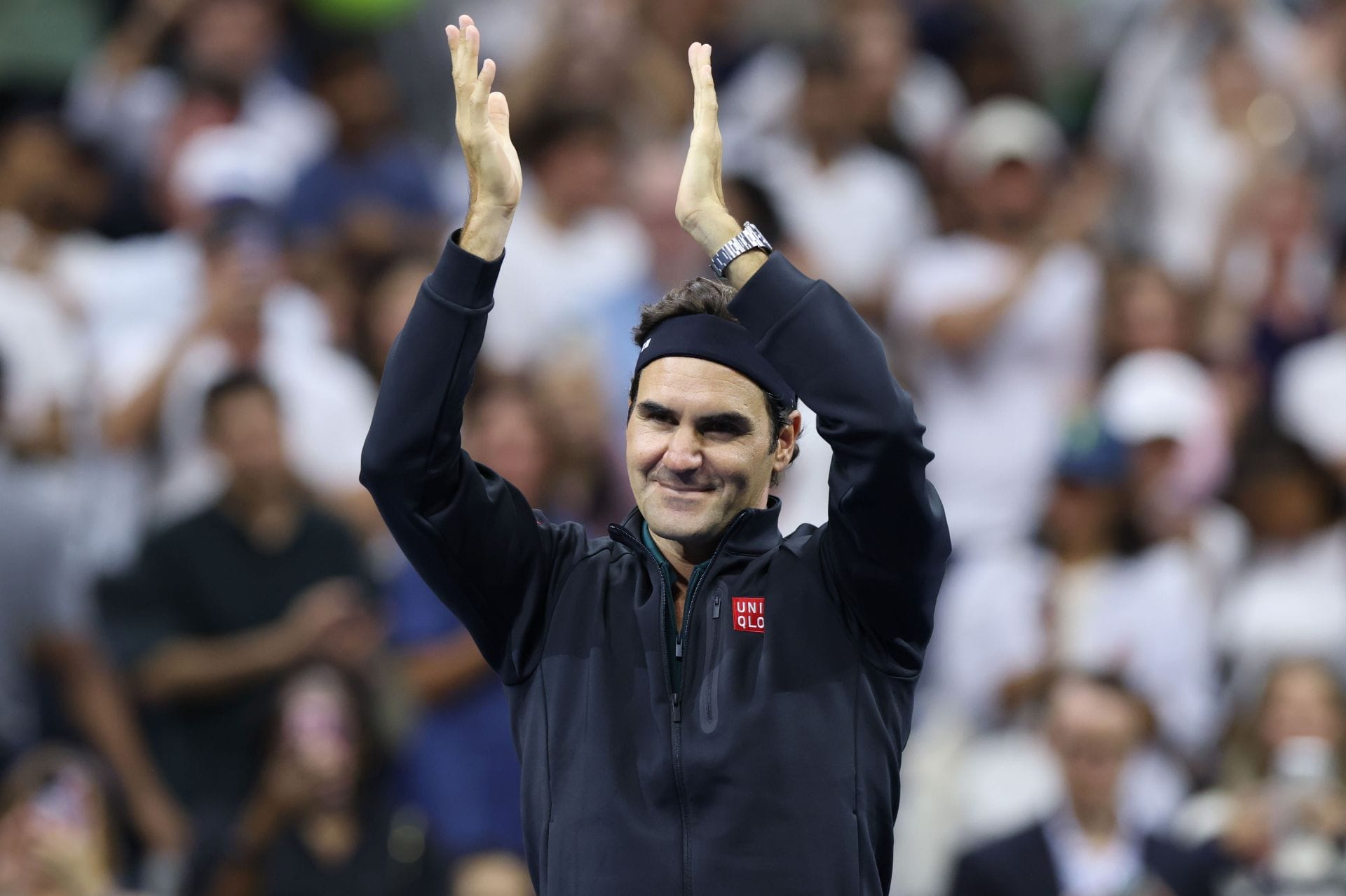 Roger Federer at the 2026 US Open (Source: Getty)