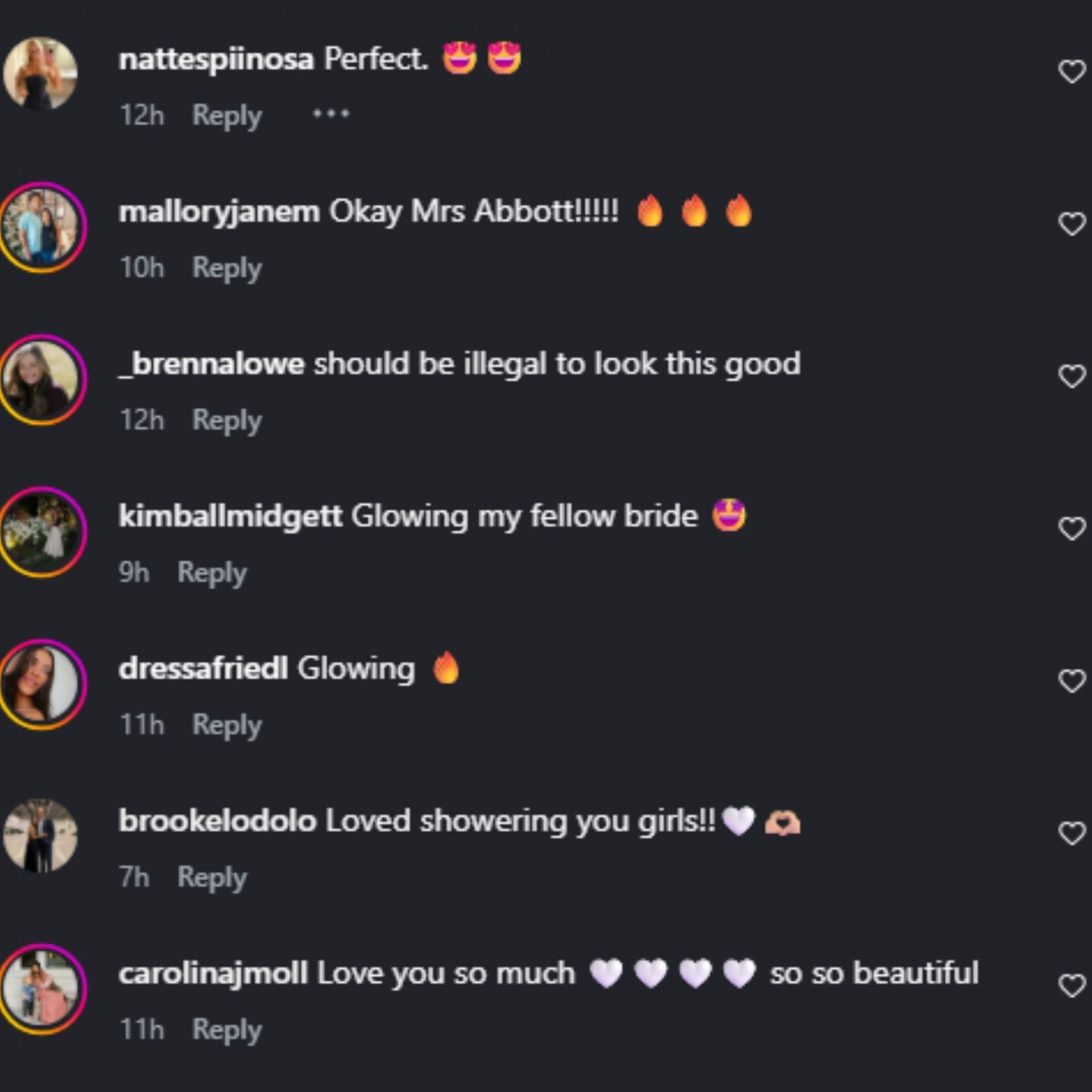 Reds wives react to Andrew Abbott's fiancee Lindsay Stone's bridal look - Instagram @_lindsaystone