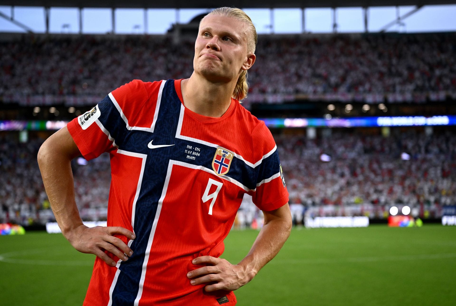 Erling Haaland reacts on social media as fans pull out the iconic Viking Row during a Lebanese couple's wedding celebration