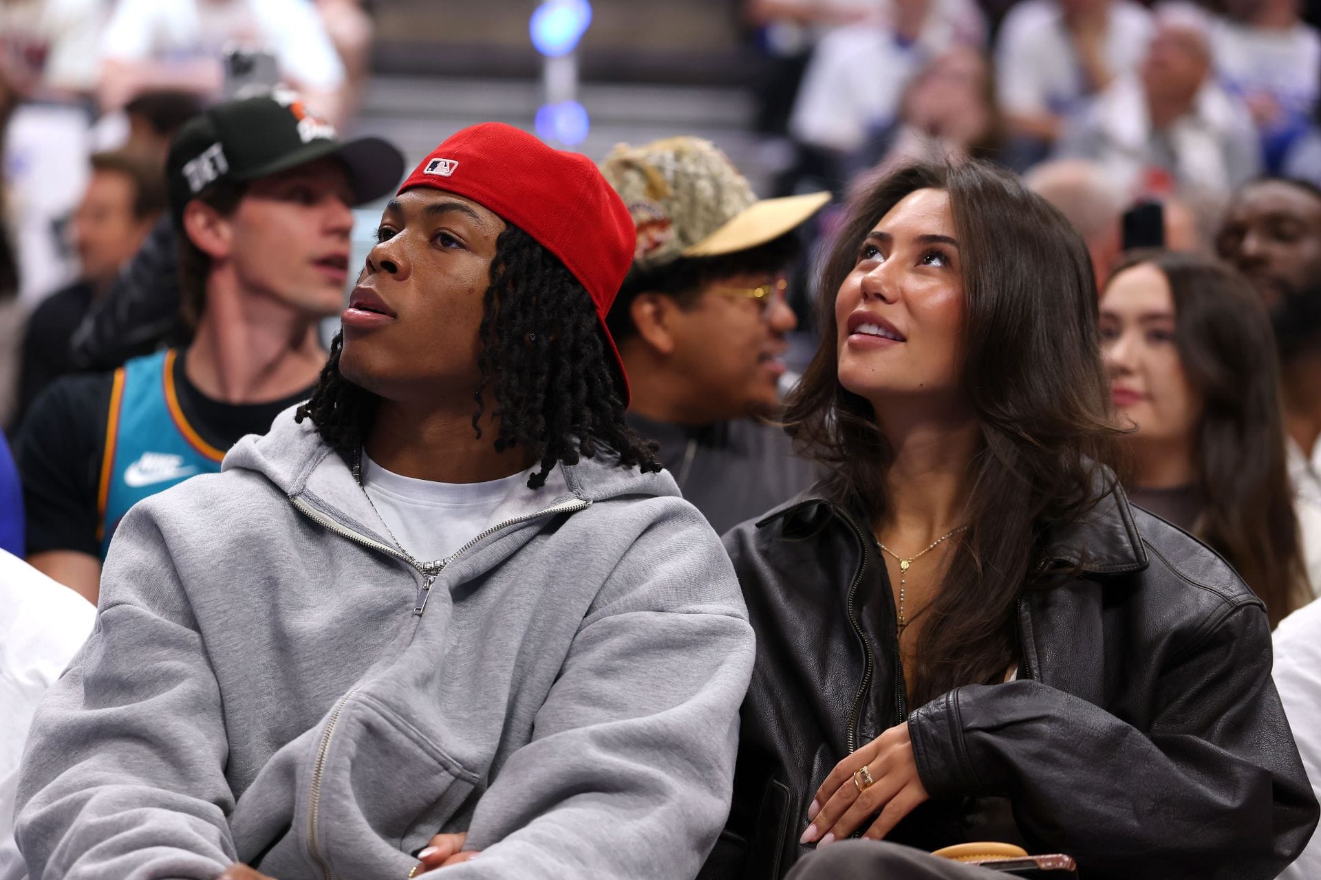 Jahmyr Gibbs reacts to GF Nicole Anderson’s latest Lions photoshoot for Off Season NFL Fall ‘26 collection