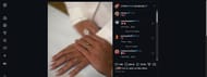 Ronaldo's sister responds to Ronaldo and Georgina's wedding-ring post on Instagram (Pic: Ronaldo and Georgina/IG)