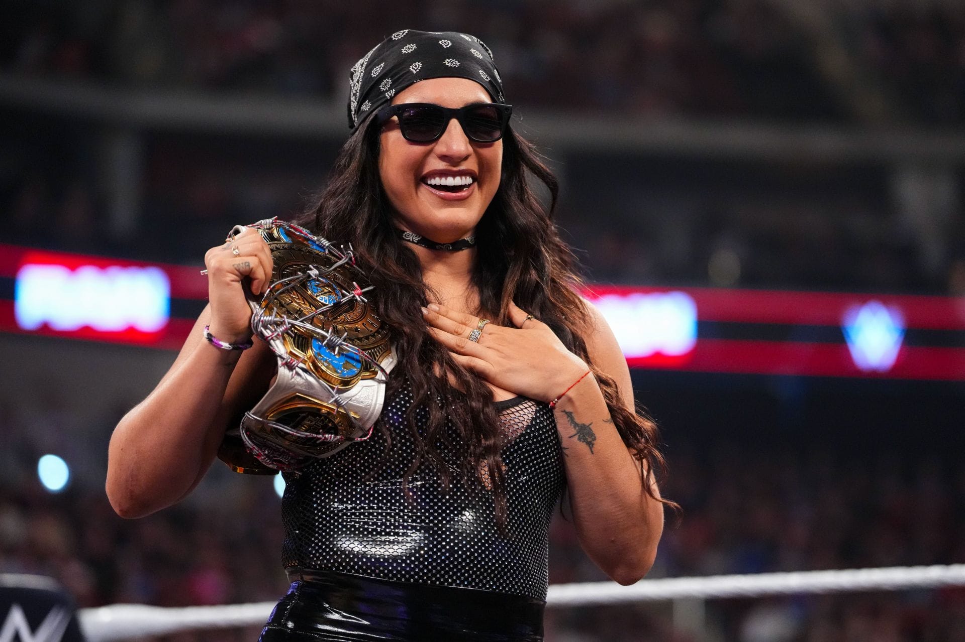 WATCH: Raquel Rodriguez Gets Her New Side Plates After Winning The WWE Women's Intercontinental Championship