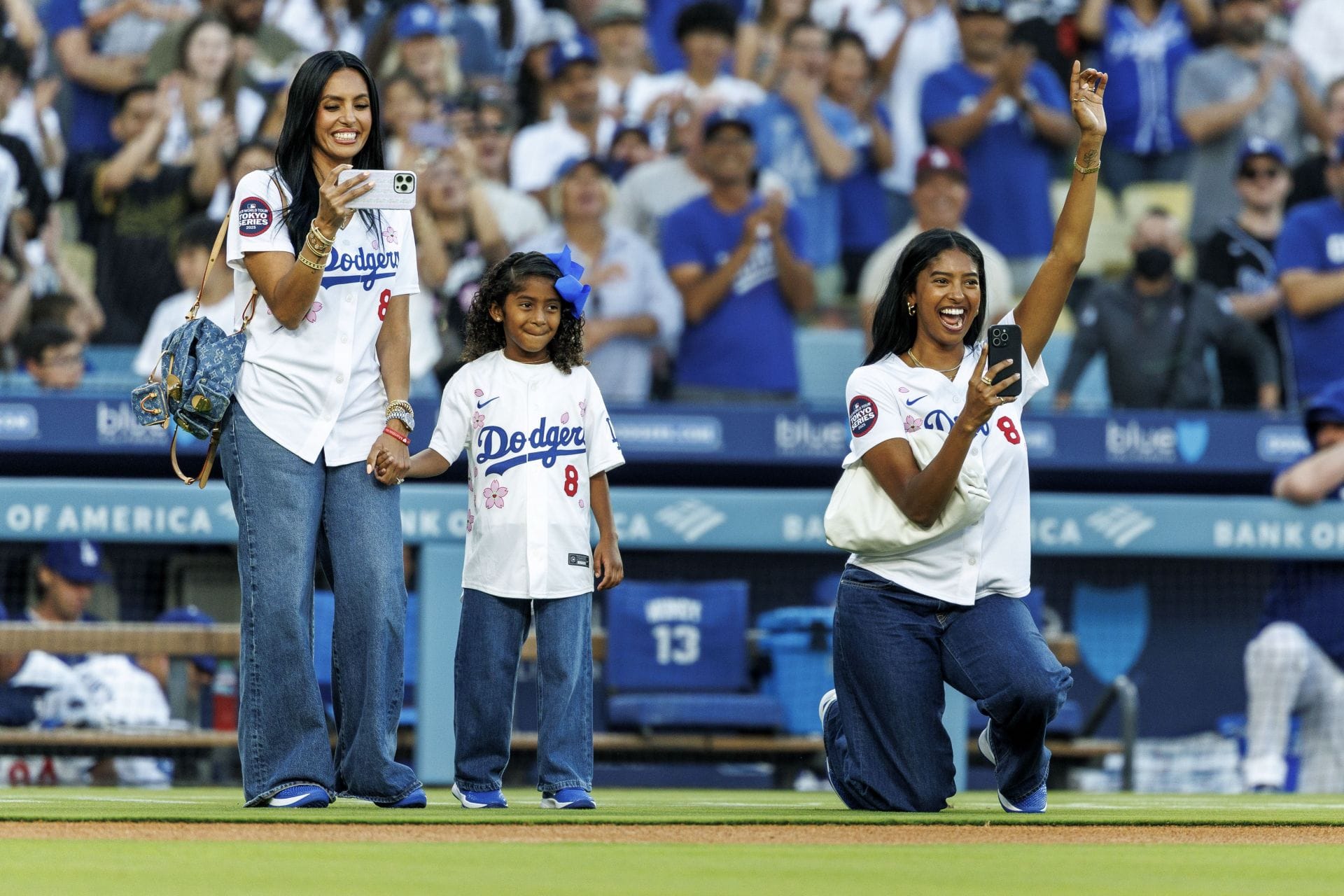 PICTURES: Kobe Bryant's widow Vanessa and daughter Natalie all-smiles with Dodgers wives