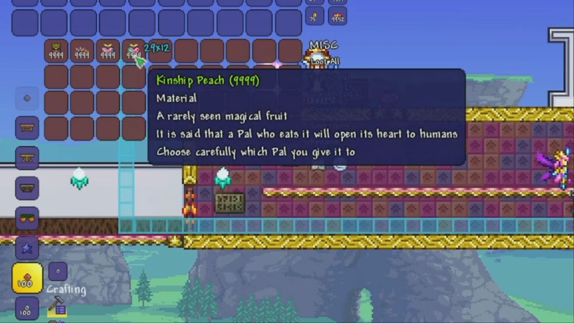 How to get and use Kinship Peach in Terraria 