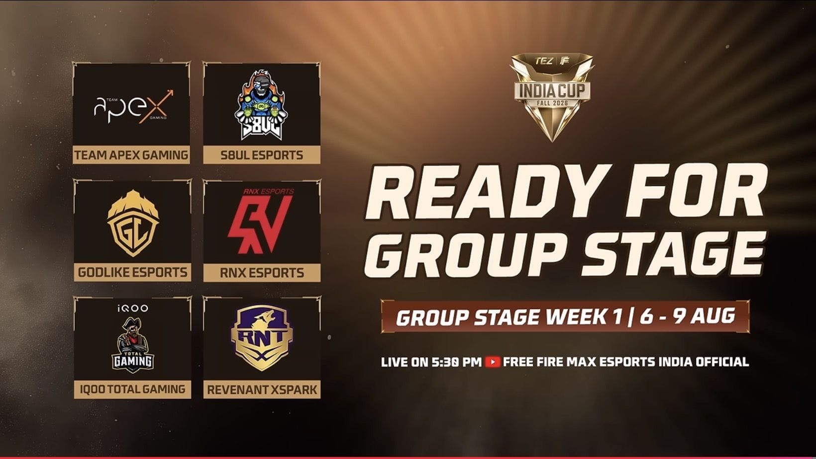 FFMIC 2026 Fall Group Stage: Dates, teams, groups, format, and how to watch