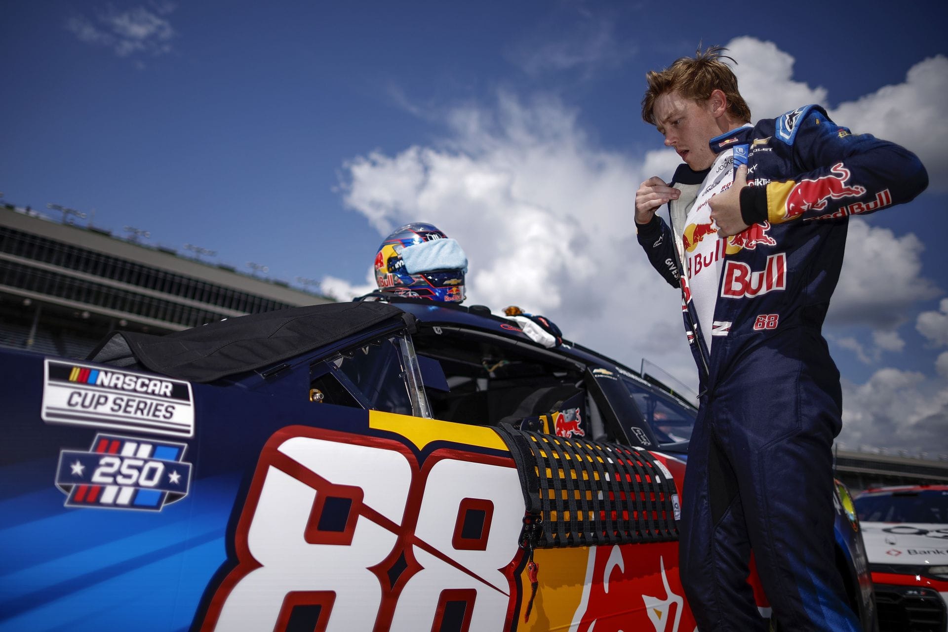 “So f**king horrible”: Connor Zilisch furious with himself after hitting wrecked Riley Herbst at New Hampshire