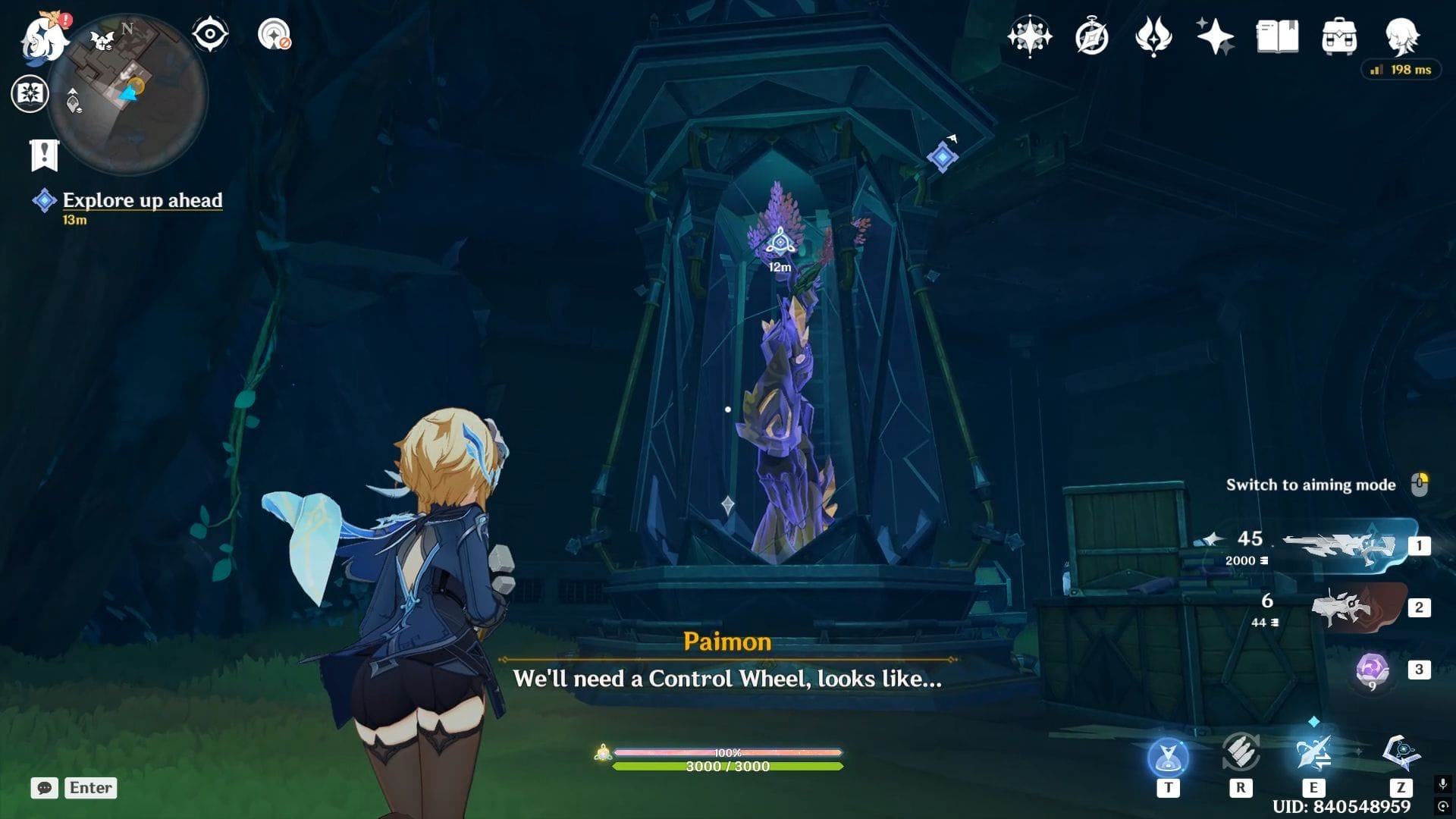 Defeat the leshy inside the container (Image via HoYoverse)