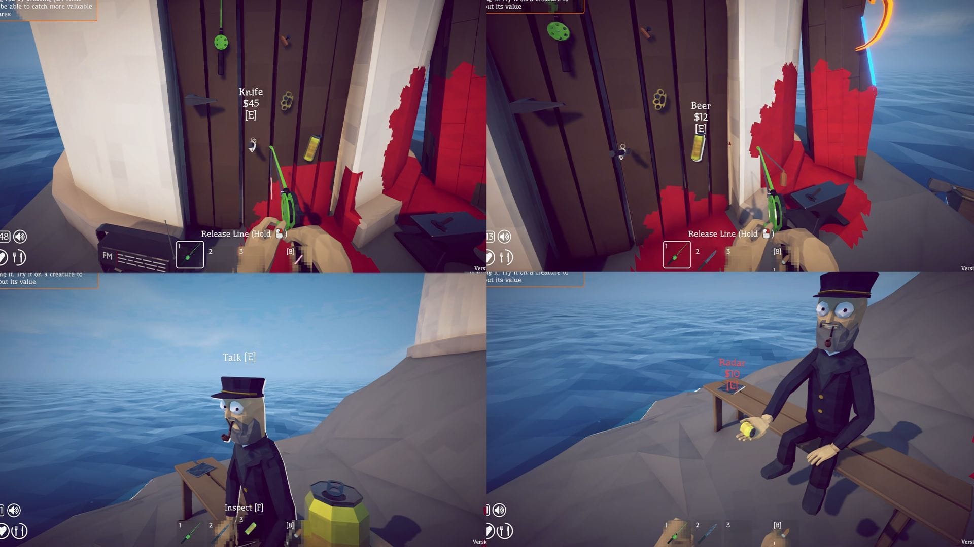 Purchase a beer can and give it to the lighthouse keeper to get the special bait (Image via Dazed Games || YouTube/@Remus_S9A)