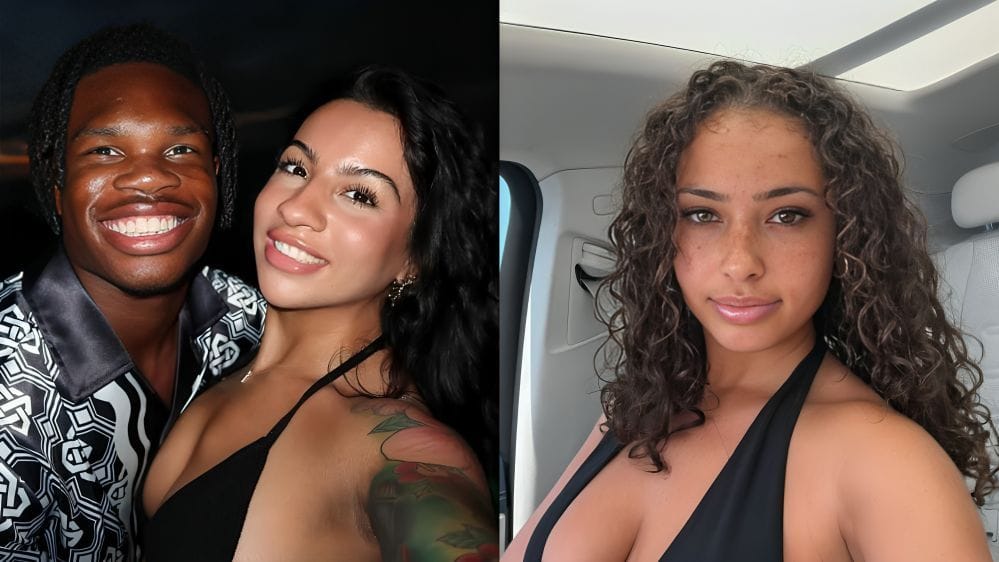 Travis Hunter's wife Leanna swoons over Josh Jacobs' ex Ash Kaash's all-black bodycon outfit