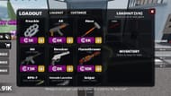The Weapons interface (Image via Roblox)