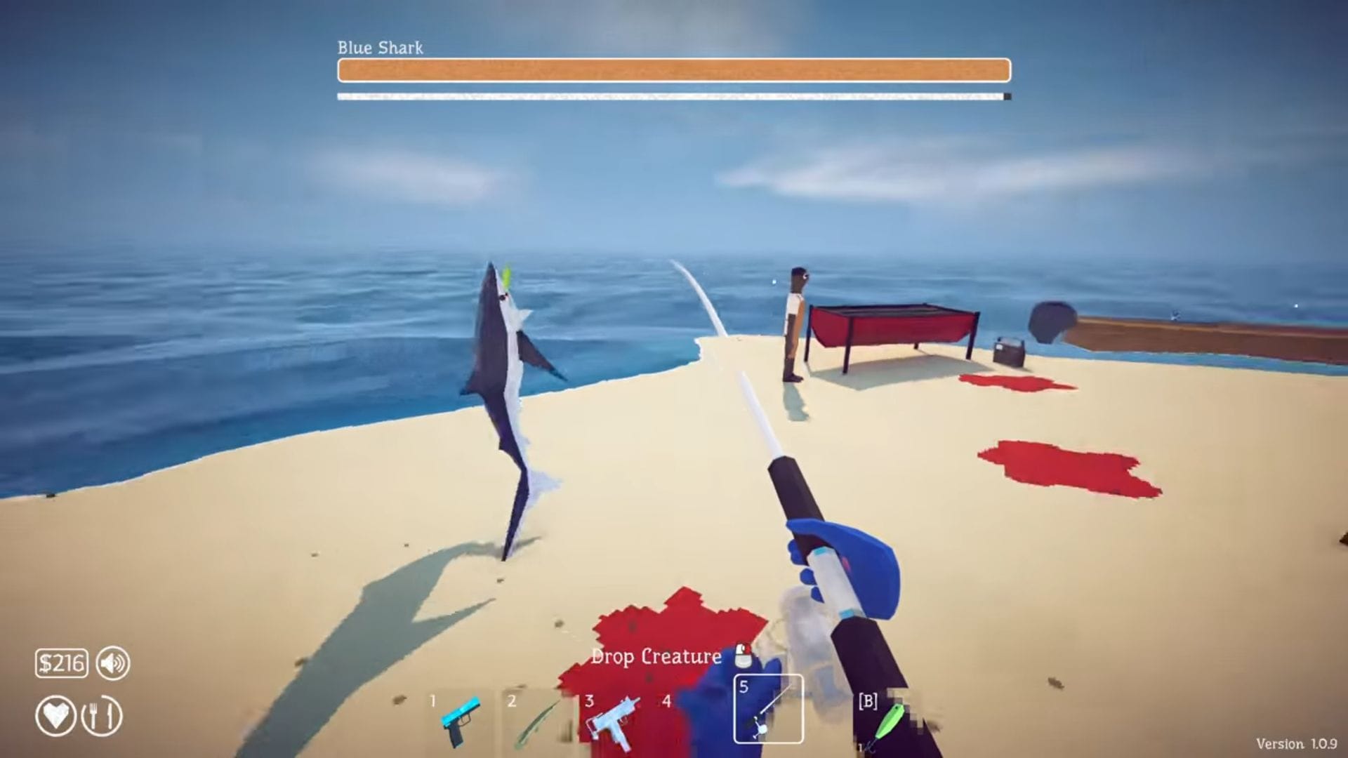 How to beat Blue Shark in How to Fish