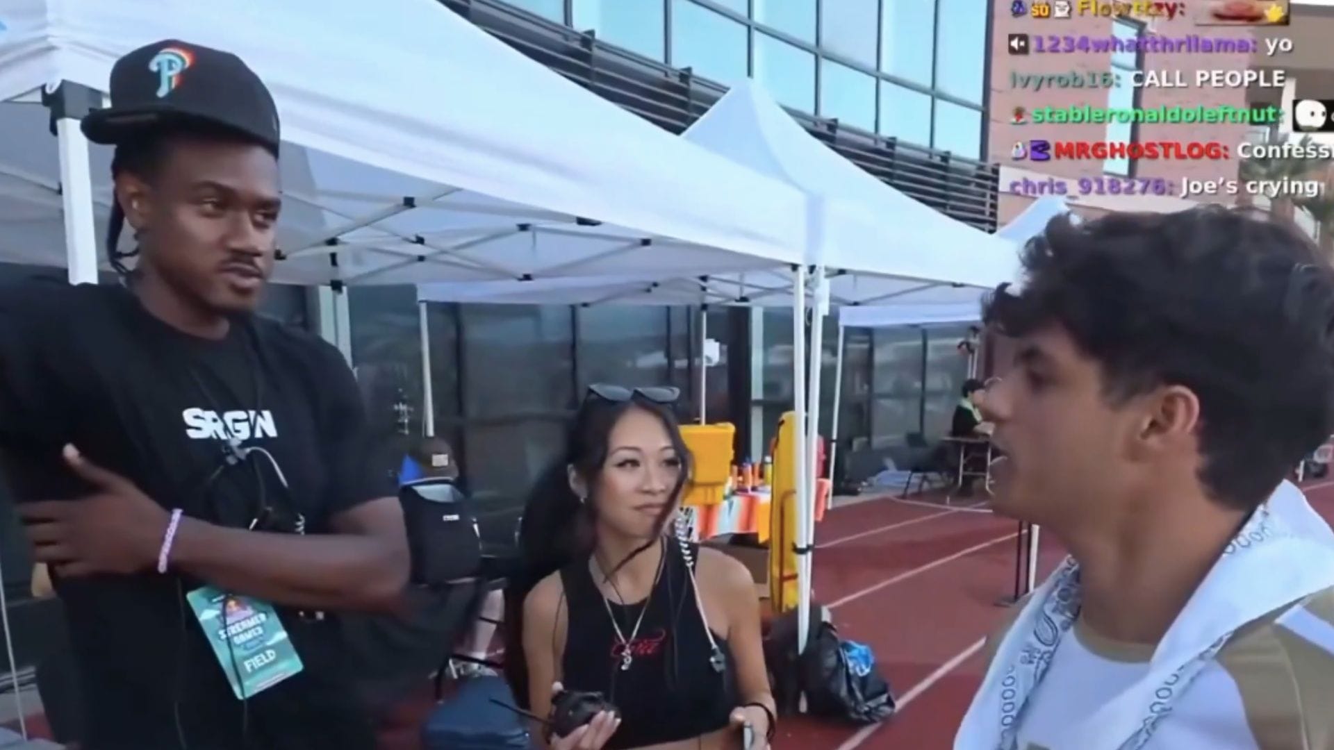 Stable Ronaldo gets into a heated argument with Streamer Games 2026 employee after getting called "buddy," QTCinderella walks away