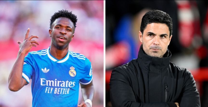 Mikel Arteta makes promise to Real Madrid ace Vinicius about Arsenal project amid rumors of €150 million transfer: Reports