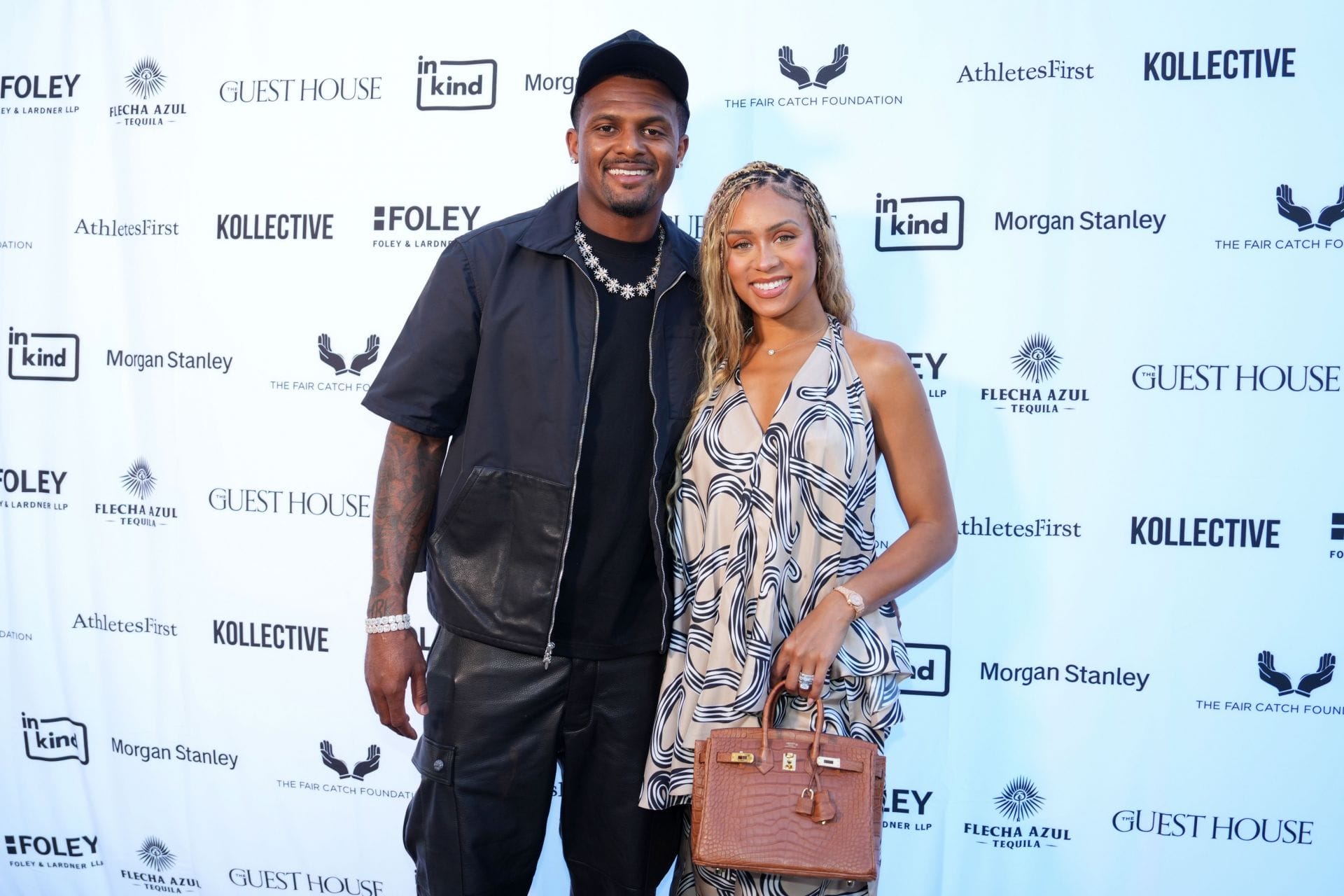 IN PICS: Deshaun Watson drops flirty comment as wife Jilly Anais shows off leg tattoo