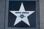 A star recognizing Mario Lemieux, the No. 1 pick in the 1984 NHL Draft by the Pittsburgh Penguins - Source: Imagn