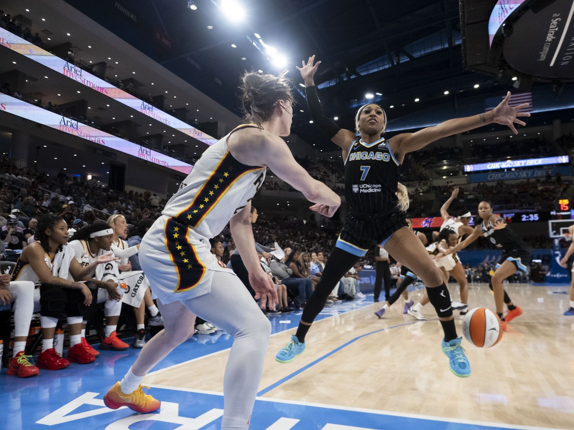"DiJonai Carrington Gets Smoked": Fans Mock Sky Guard After '8/23' Clash vs Caitlin Clark's Fever Becomes WNBA's Most-Watched Game