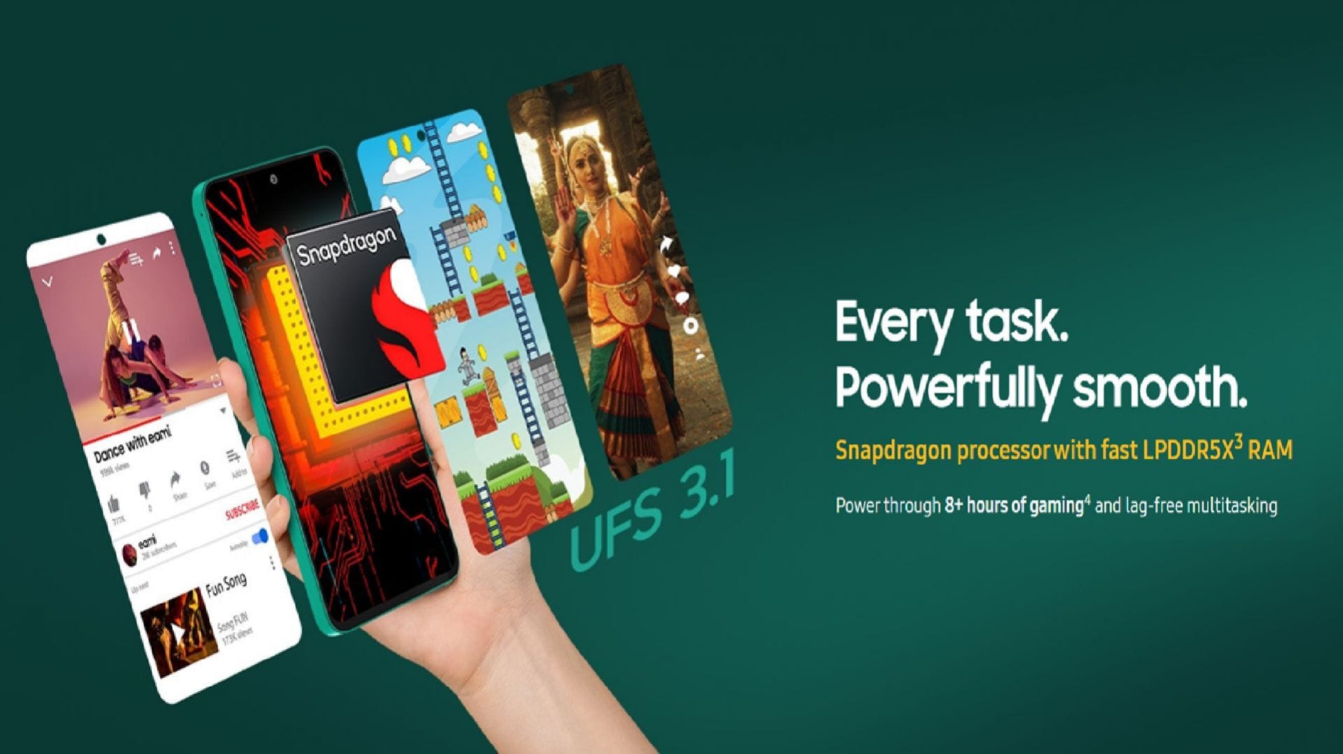 Samsung Galaxy F70 Pro packs a better chipset than the Poco M8 Power (Image via Samsung)