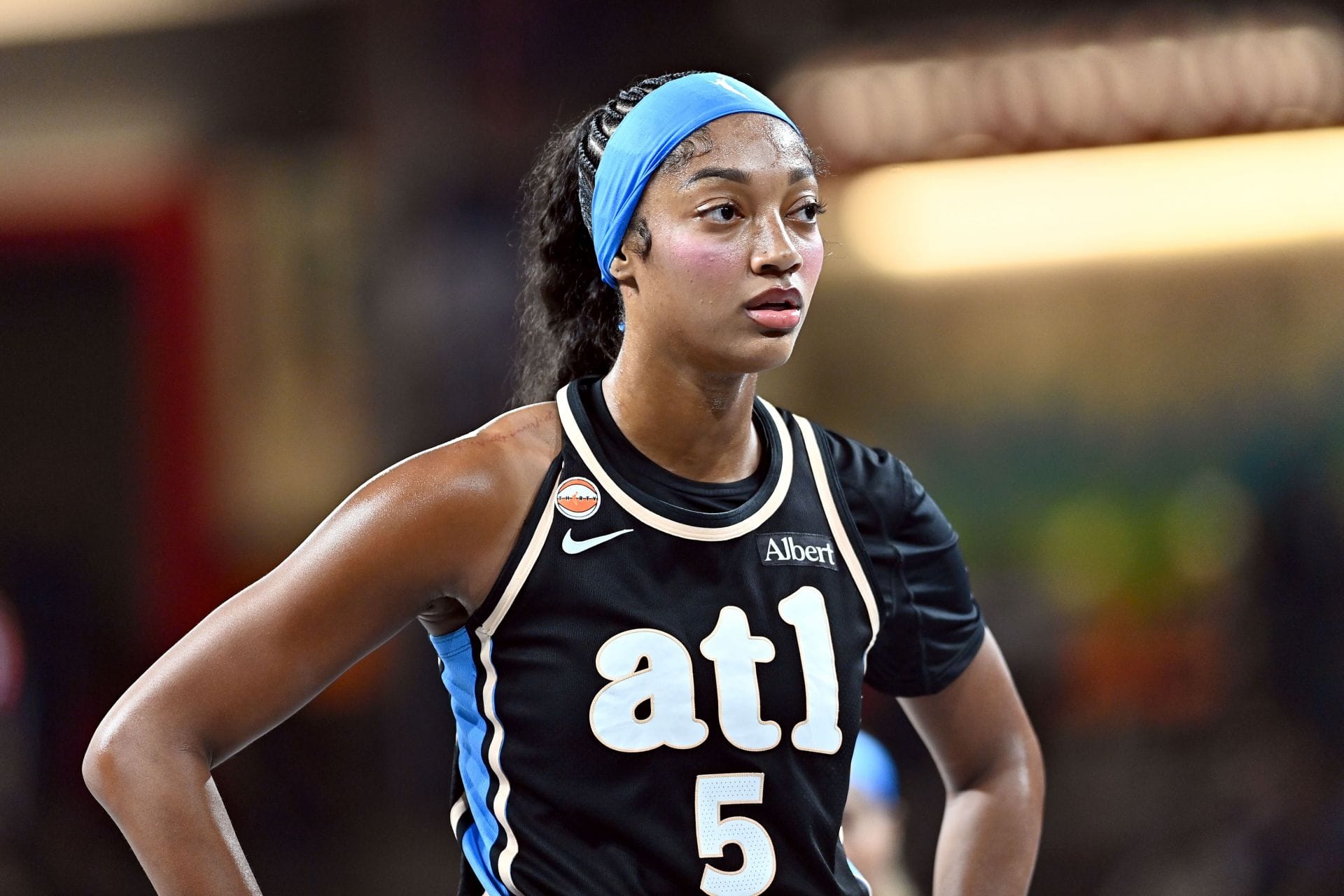 "Angel ducking no smoke", "Reese is DOPY" - WNBA Fans Hyped As Angel Reese Stares Down & Chirps At Napheesa Collier After Blocking Her Shot