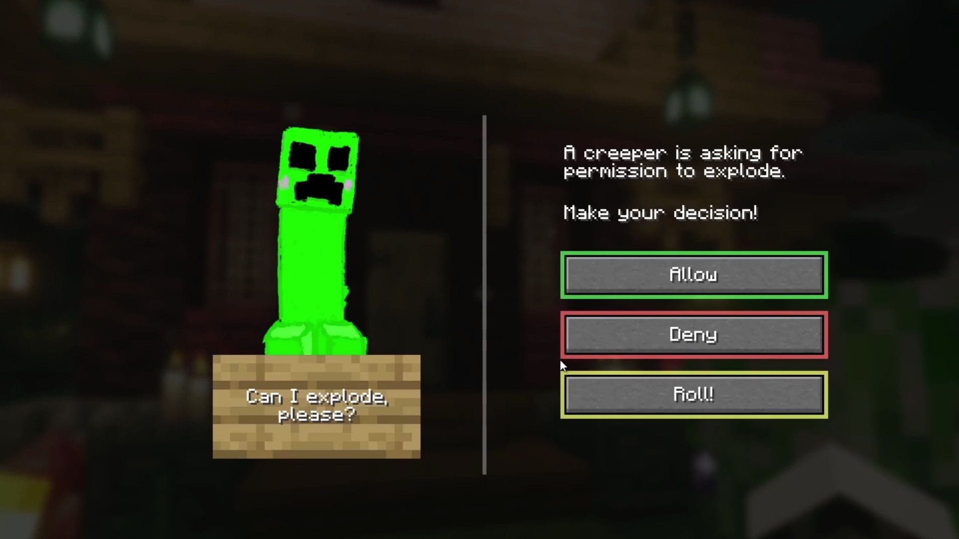 New hilarious Minecraft mod lets you gamble on creeper explosions