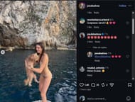Screenshot of the Instagram post's comment section.