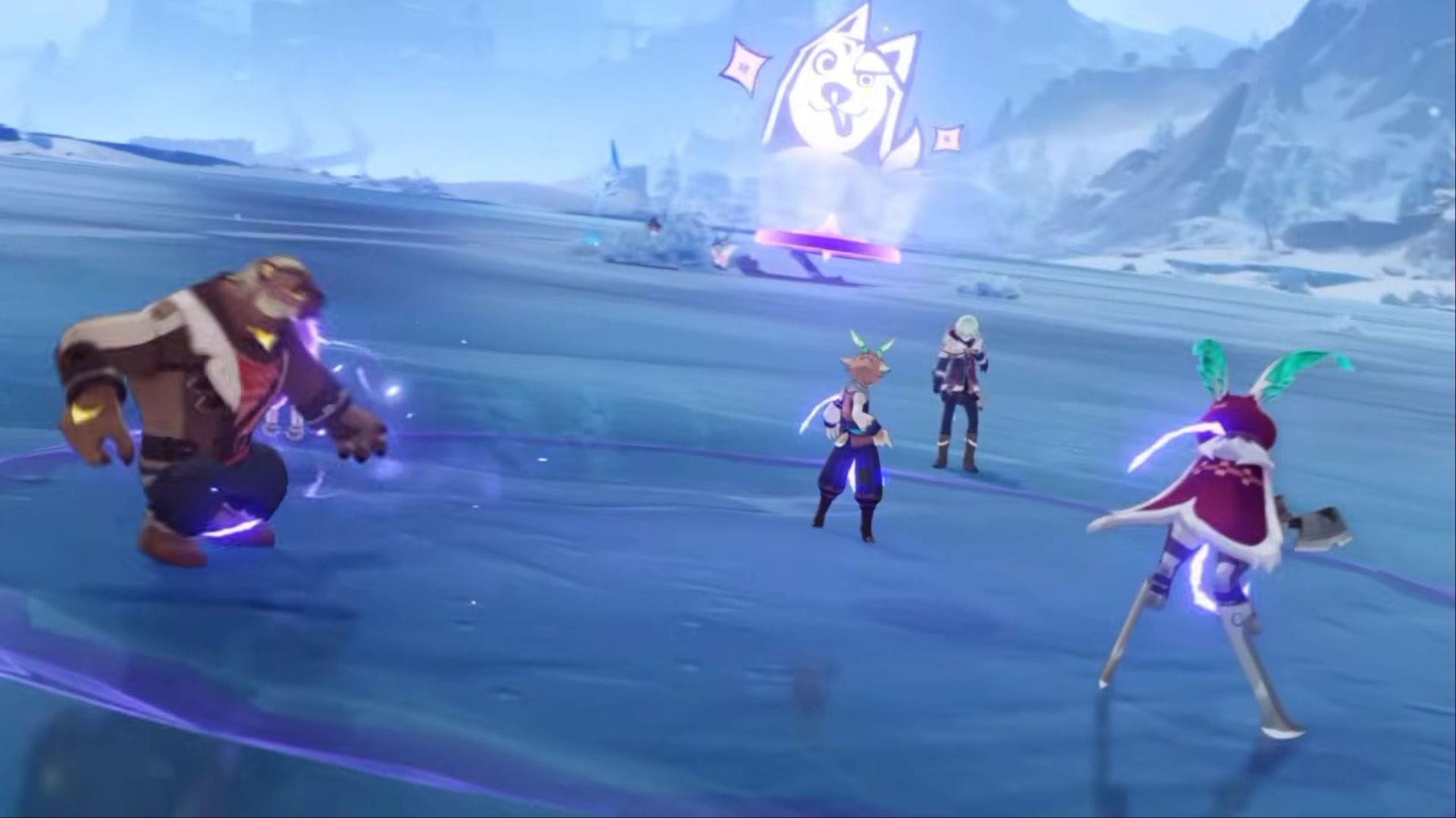 Alyosha in combat against enemies in Genshin Impact (Image via HoYoverse)